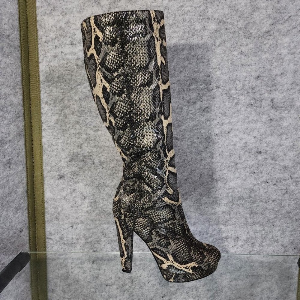 Liliana - knee high boots - snake skin - NWOT
